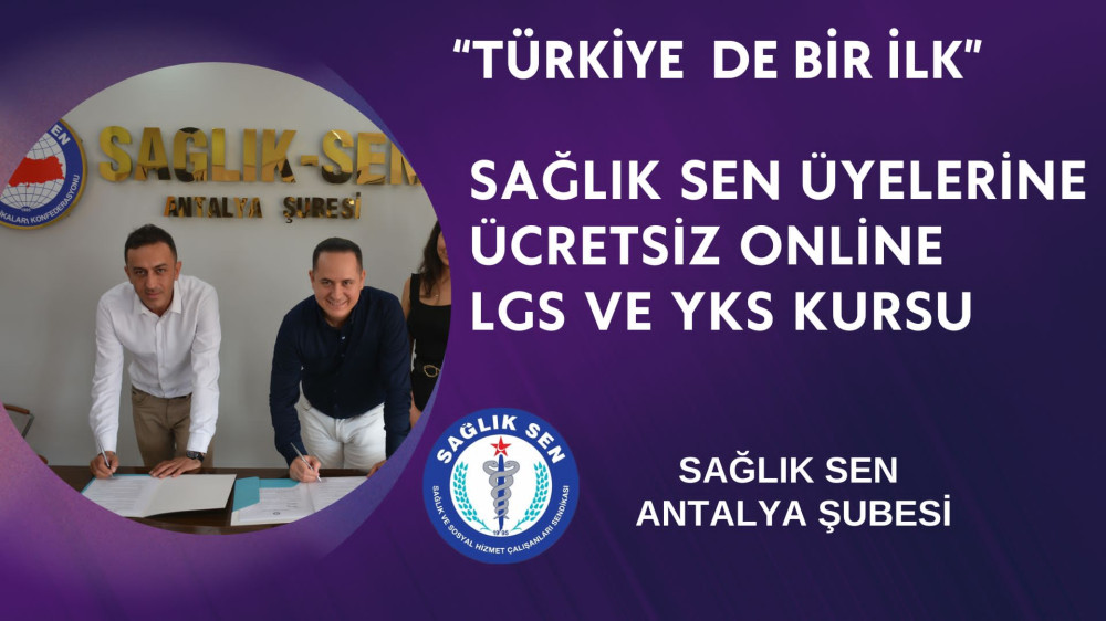 Sağlık Sen Akademi den Ücretsiz YKS LGS kursu